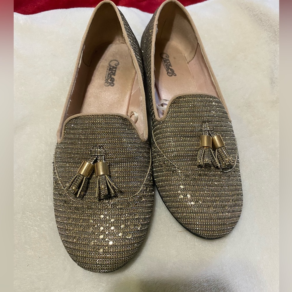 Sparkly Flats. Carlos by Carlos Santana. Size 7